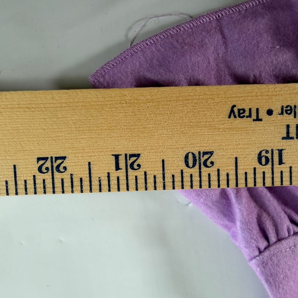 Bluey Girls Allover Character Print Purple Fleece Ruffle Nightgown Size 4 NWT - Picture 4 of 8